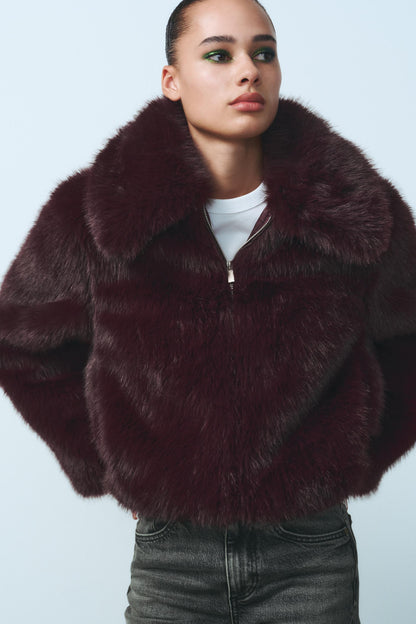 Brit & Boho™ I Lindsay Short Faux Fur Coat Brit & Boho | Fashion & Boutique