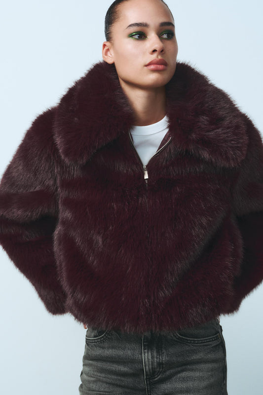 Brit & Boho™ I Lindsay Short Faux Fur Coat Brit & Boho | Fashion & Boutique