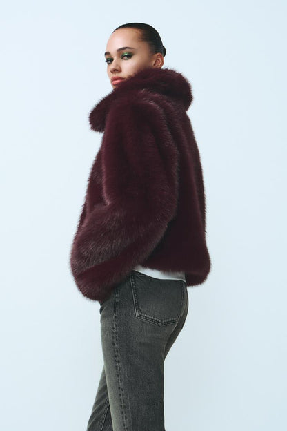 Brit & Boho™ I Lindsay Short Faux Fur Coat Brit & Boho | Fashion & Boutique