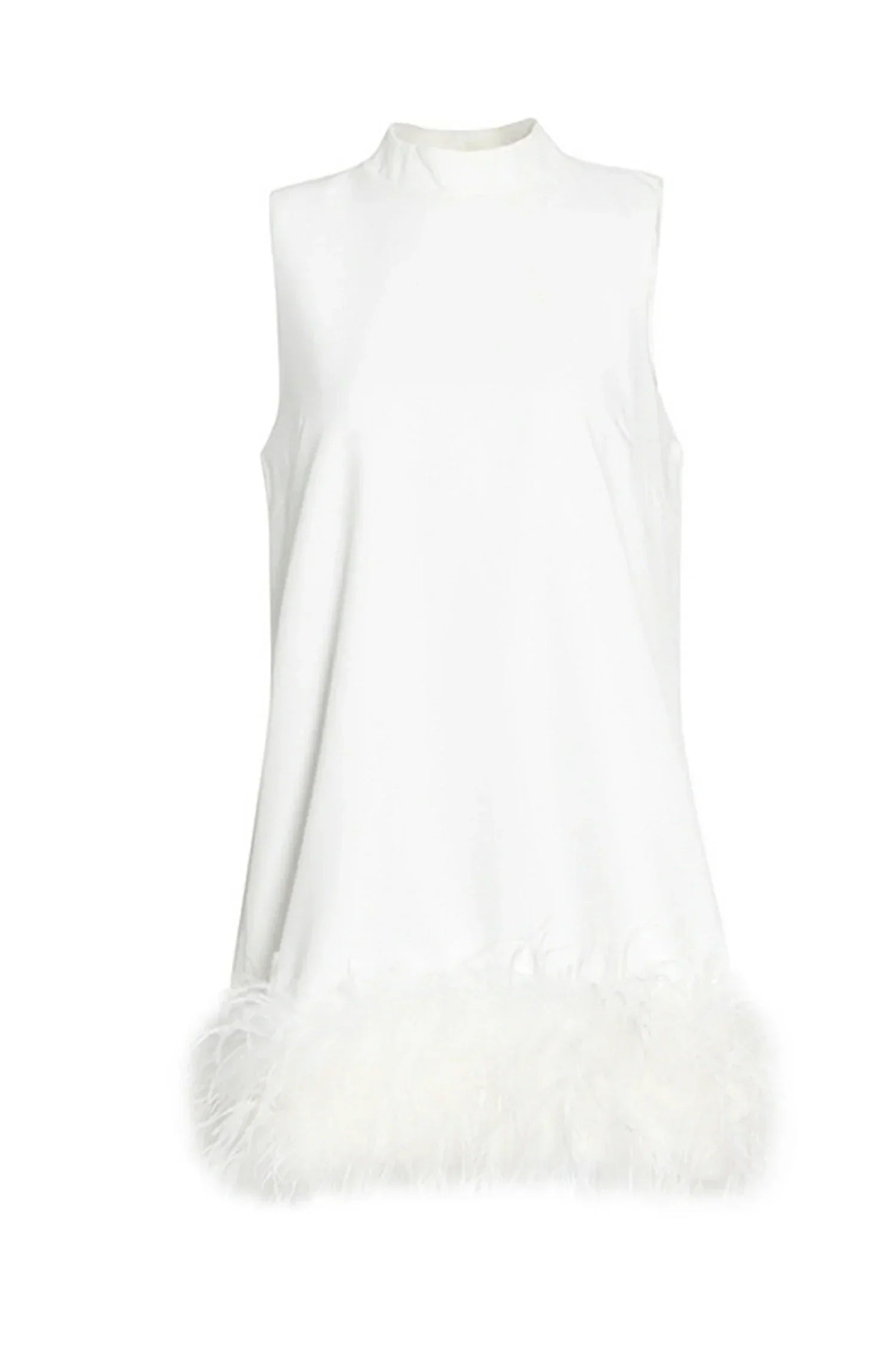 Brit & Boho™ I Ada A-Line Fur Hem Mini Dress Brit & Boho | Fashion & Boutique