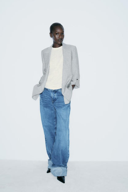 Brit & Boho™ I Hany Blazer with  Rolled-Up Sleeve Brit & Boho | Fashion & Boutique
