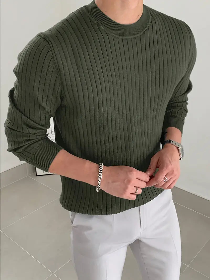 Brit & Boho™️ | Mike Essential Round-Neck Sweater Brit & Boho | Fashion & Boutique
