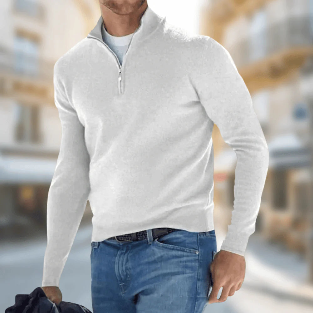 Brit & Boho™️ | Hudson - Men's Quarter-Zip Sweater Brit & Boho | Fashion & Boutique