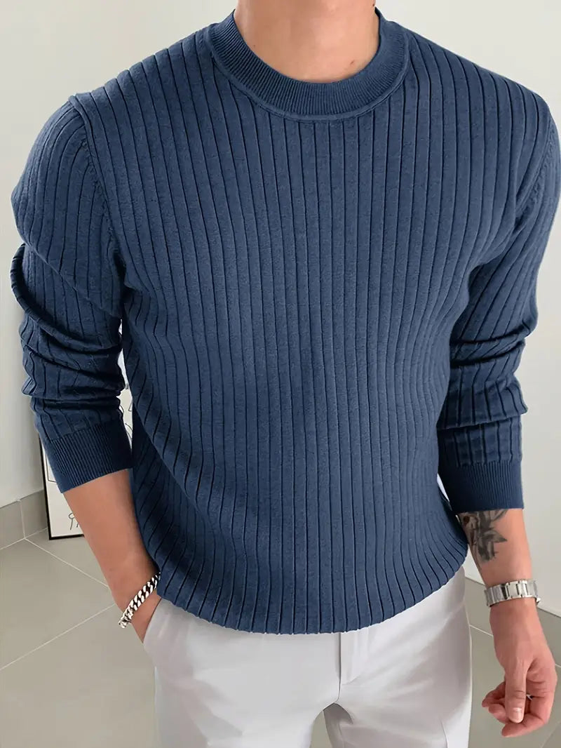 Brit & Boho™️ | Mike Essential Round-Neck Sweater Brit & Boho | Fashion & Boutique