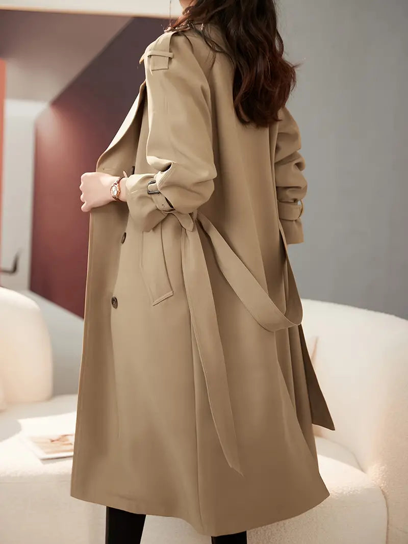 Brit & Boho™ I Cherry Double-Breasted Trench Coat Brit & Boho | Fashion & Boutique