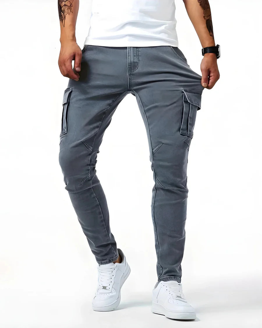 Brit & Boho™️ | Basic Cargo Stretch Pants Brit & Boho | Fashion & Boutique