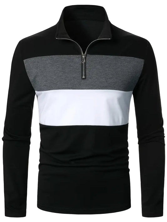 Brit & Boho™  | The Aspen Colorblock Quarter-Zip Brit & Boho | Fashion & Boutique