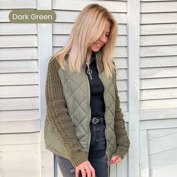 Brit & Boho™ I Madon Knit Patchwork Puffy Jacket Brit & Boho | Fashion & Boutique