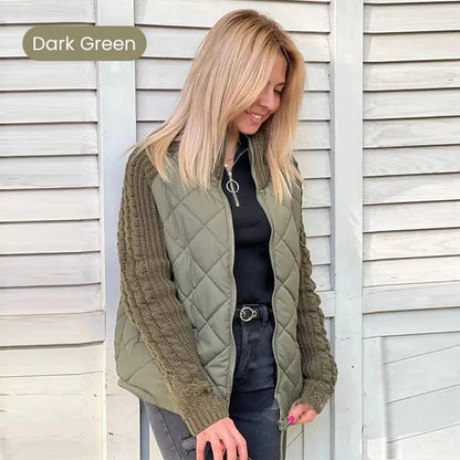 Brit & Boho™ I Madon Knit Patchwork Puffy Jacket Brit & Boho | Fashion & Boutique