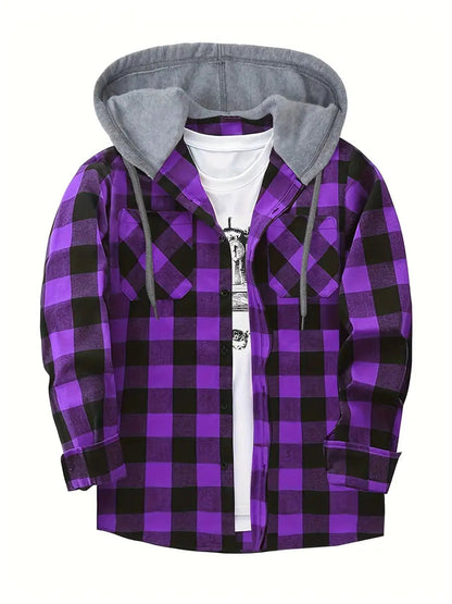 Brit & Boho™️ |  Timber Hooded Flannel Jacket Brit & Boho | Fashion & Boutique