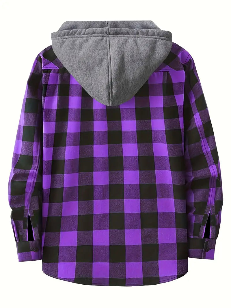 Brit & Boho™️ |  Timber Hooded Flannel Jacket Brit & Boho | Fashion & Boutique