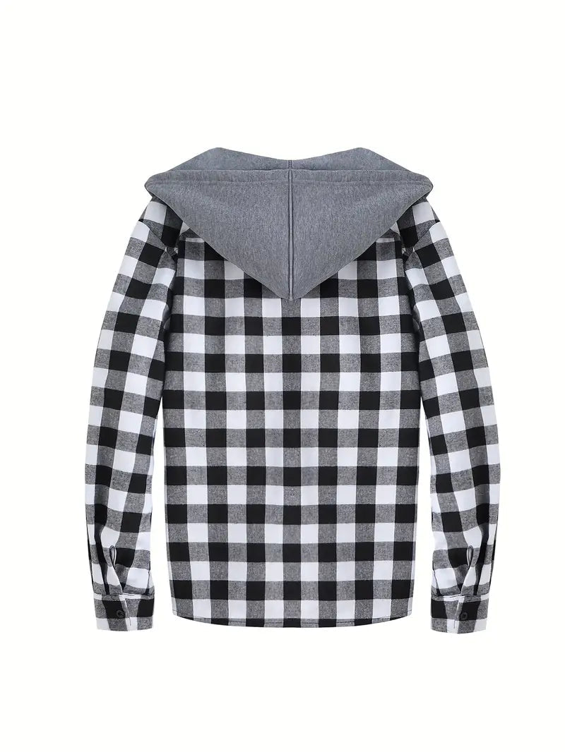 Brit & Boho™️ |  Timber Hooded Flannel Jacket Brit & Boho | Fashion & Boutique