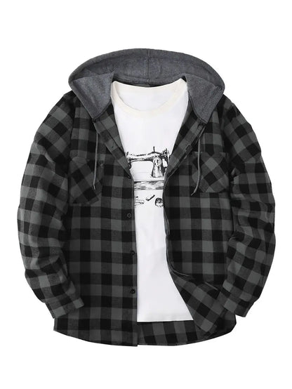 Brit & Boho™️ |  Timber Hooded Flannel Jacket Brit & Boho | Fashion & Boutique